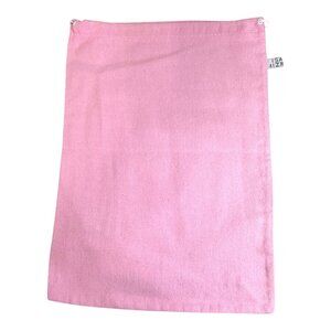 Pink Velvet Drawstring Pouch Bag Isaac Mizrahi Purse Shoe Storage Organization